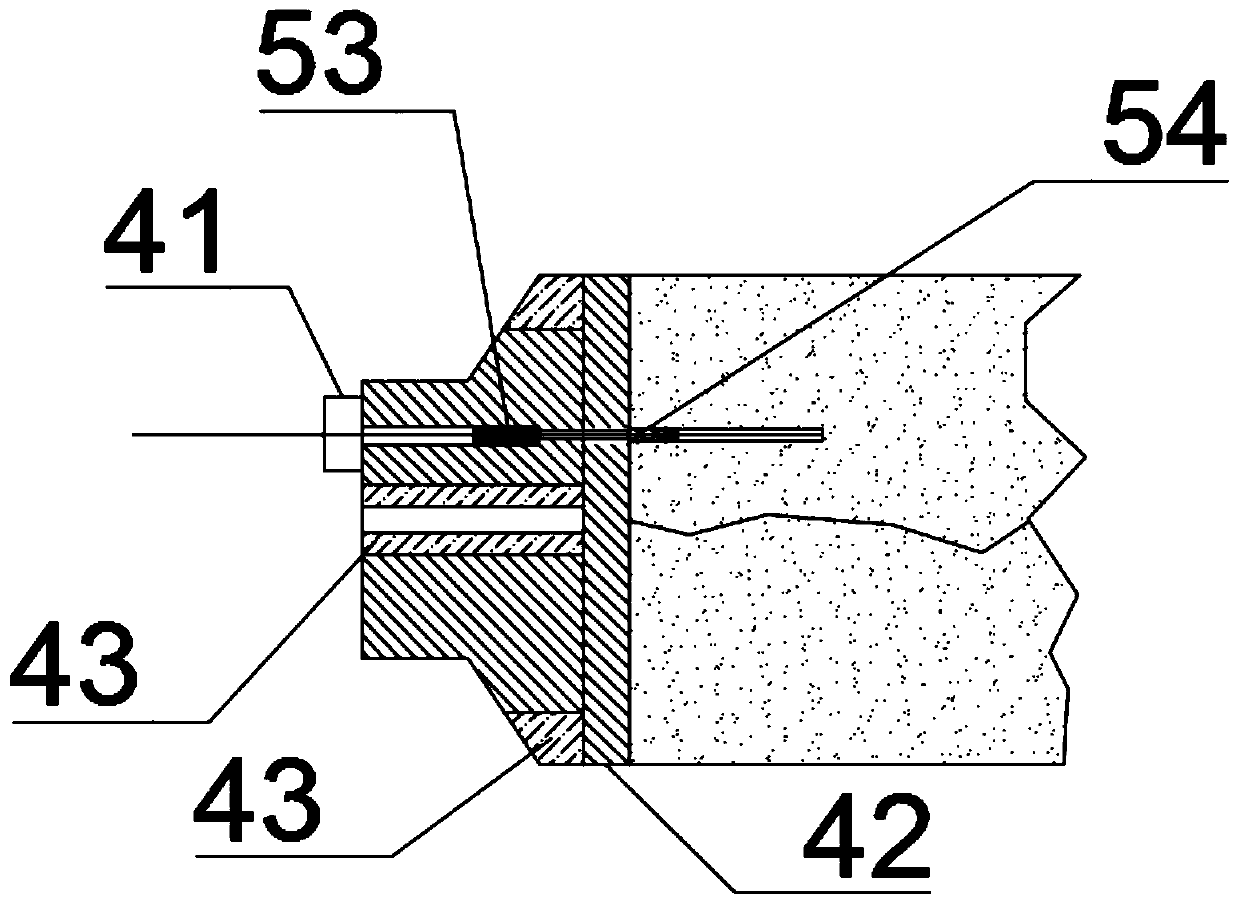 A simulation device for fluid fracture seepage under high temperature stress