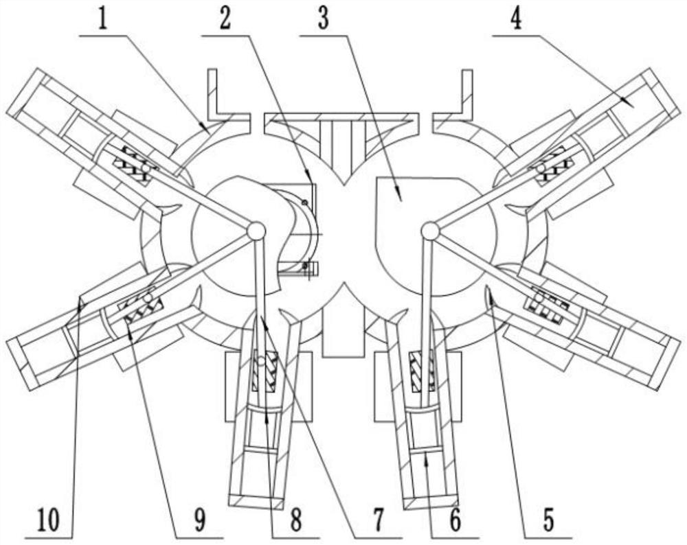 A mobile garbage compression equipment with electromechanical and hydraulic integration