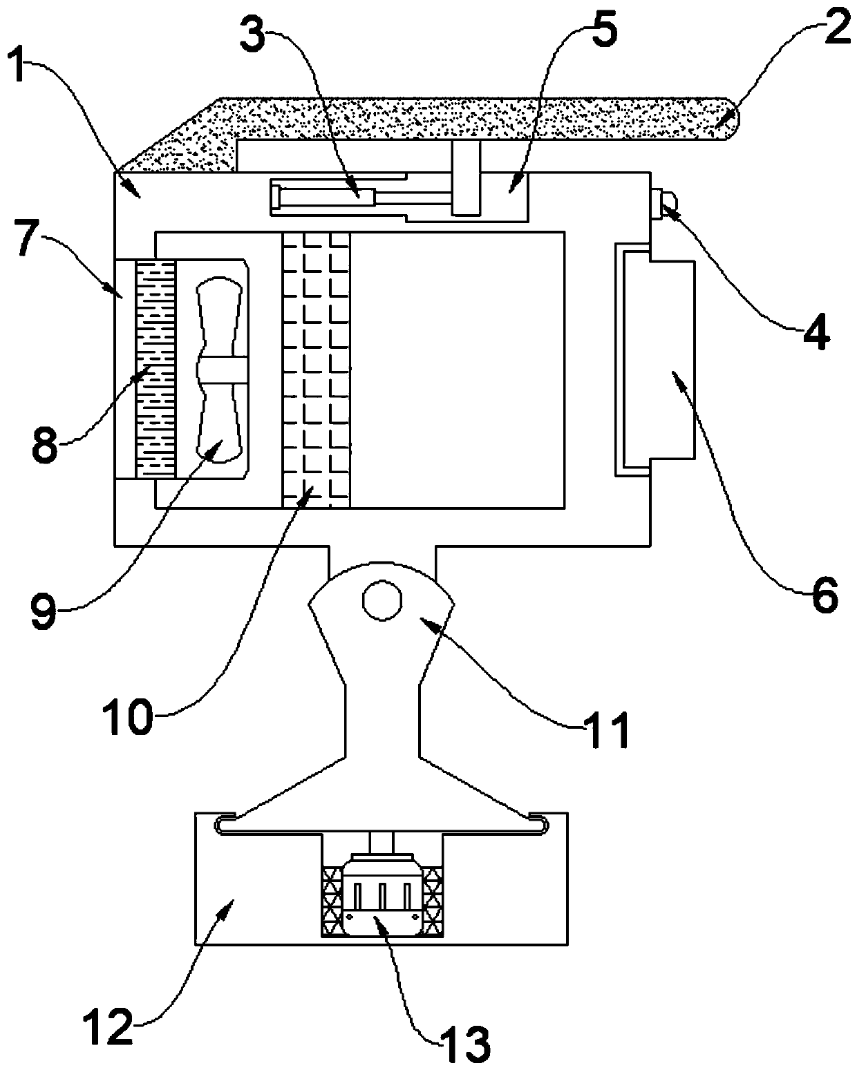 Monitoring camera for security monitoring and security protection