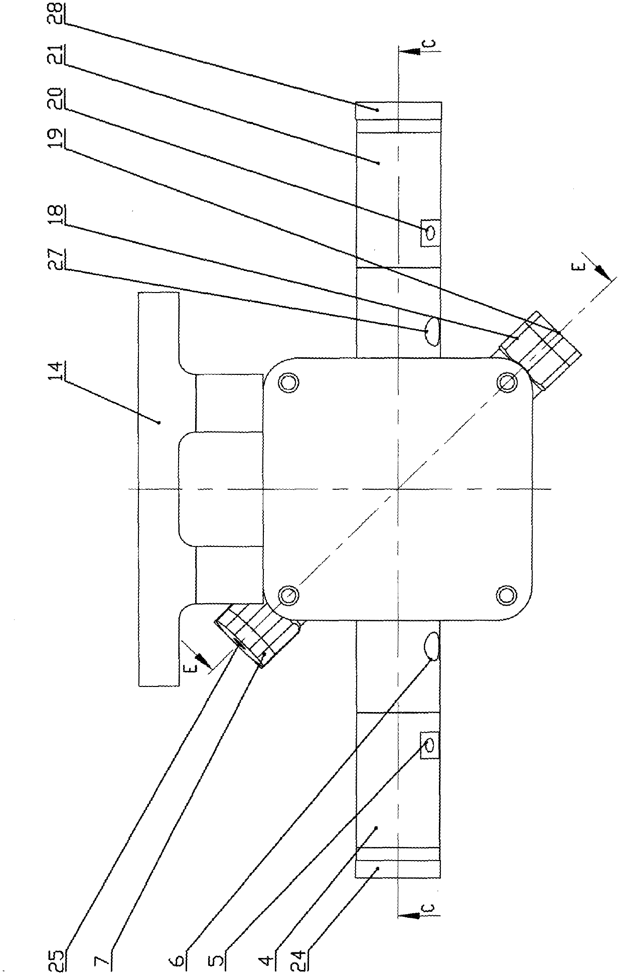 Water-cleaning gluing head for multi-component polyurethane needle valve