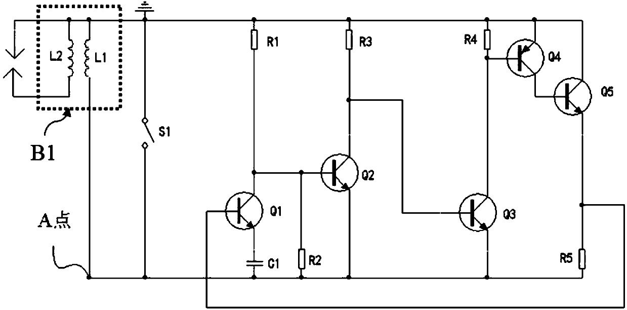 Inductive igniter with flameout self-locking function