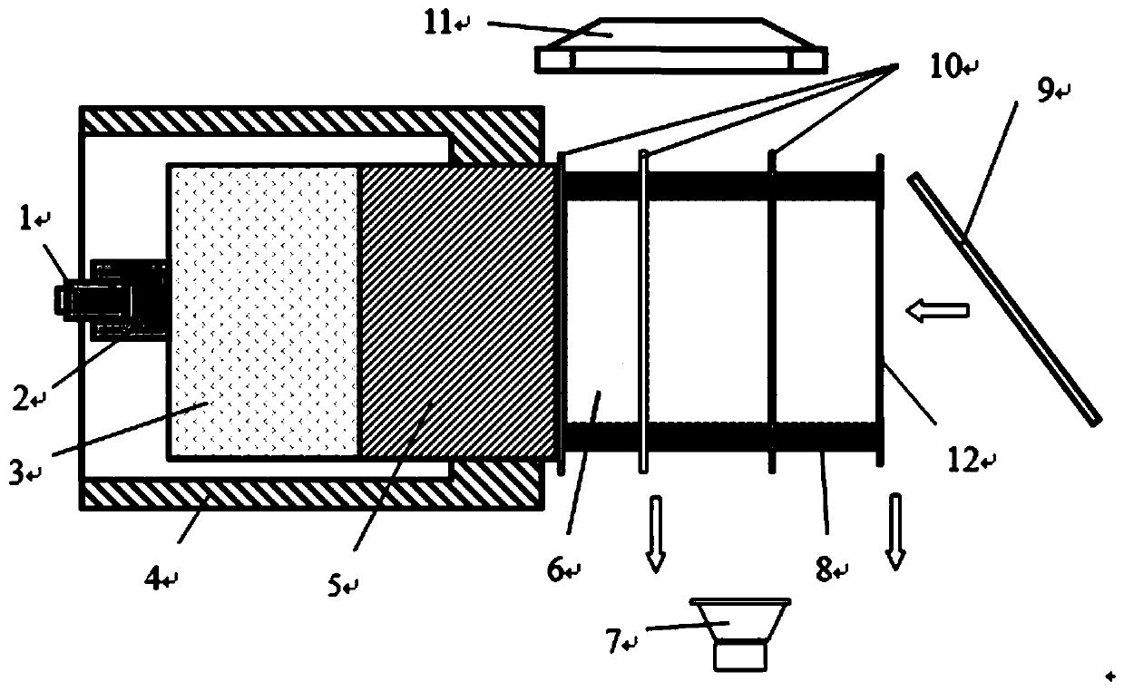 Waveform testing method of detonation waves