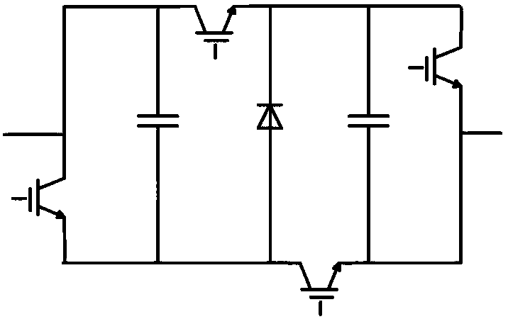 IGBT module-cascade unidirectional direct current breaker and application method thereof