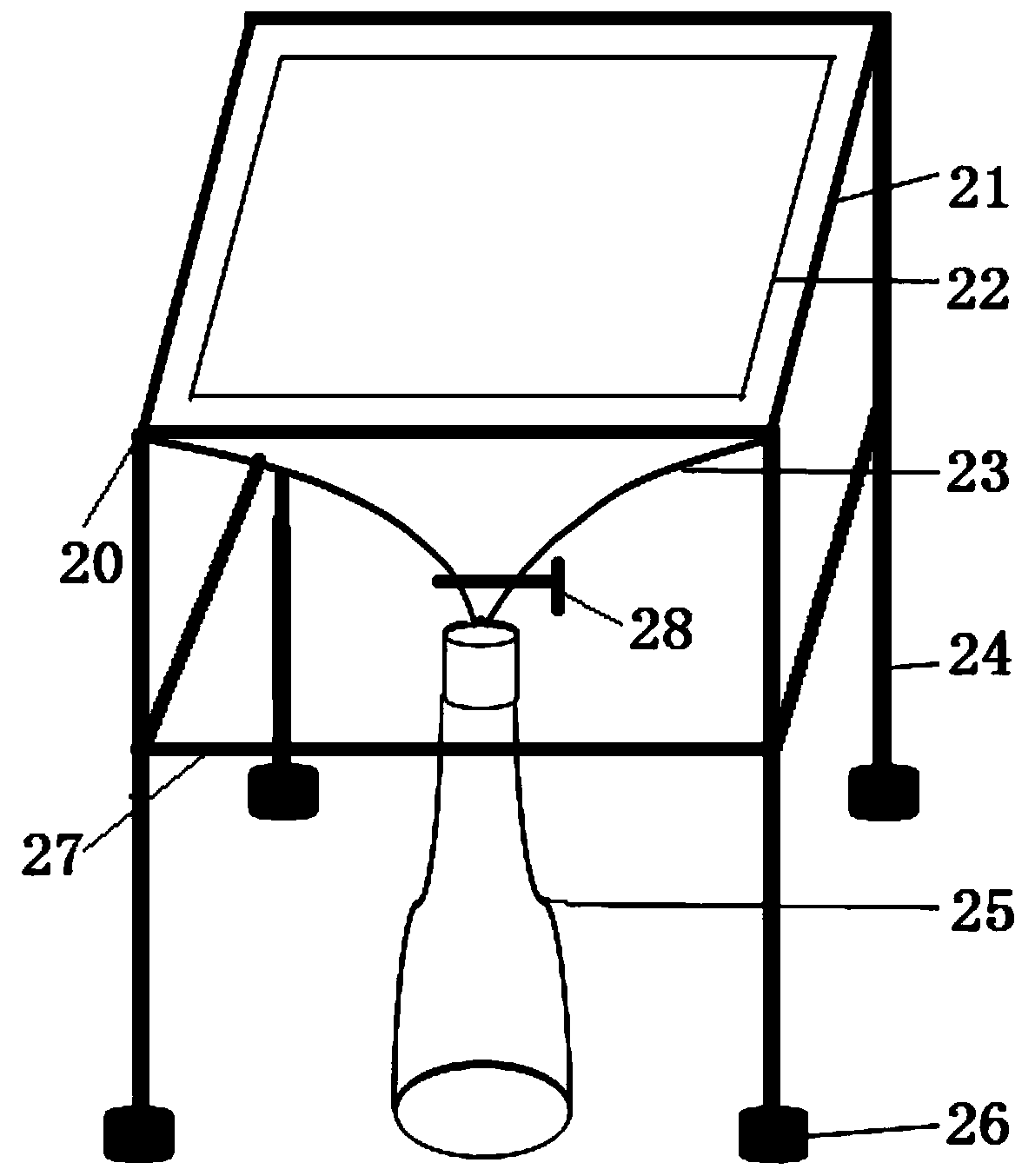 An oil bath placement device for digestion tubes