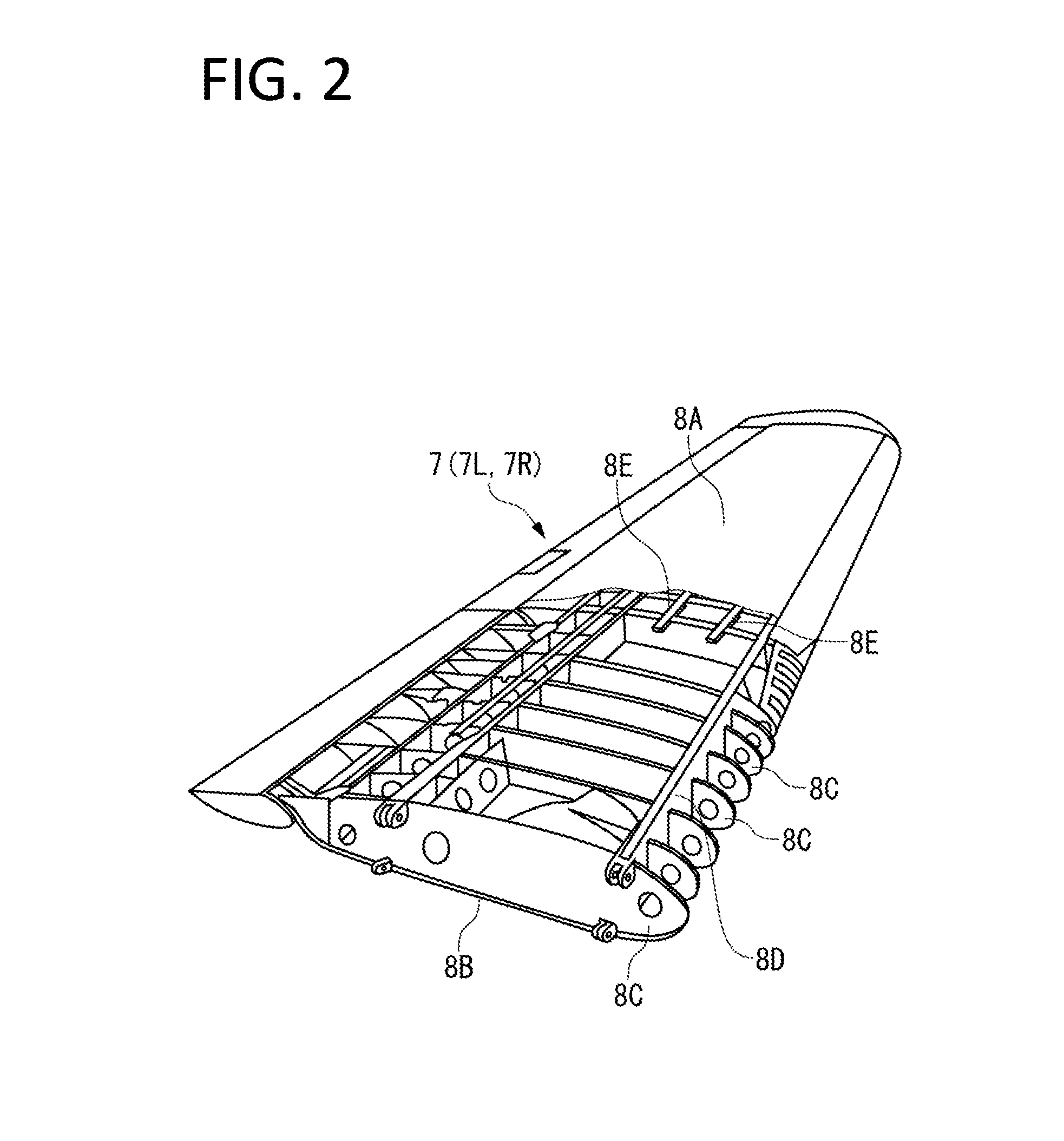 Aircraft reinforcing structure