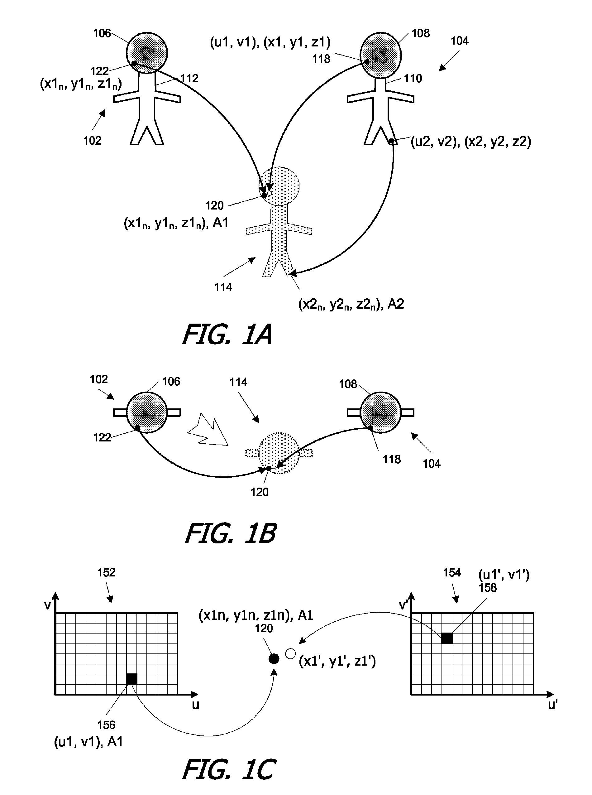 Three-dimensional location-based texture transfers