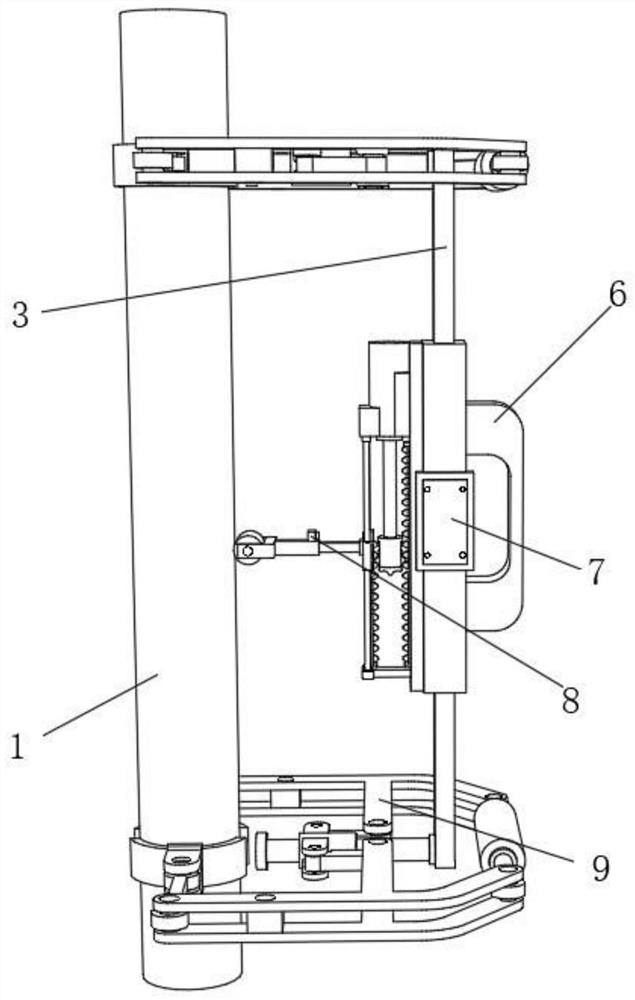 Windproof high-rise steel structure vertical correction device