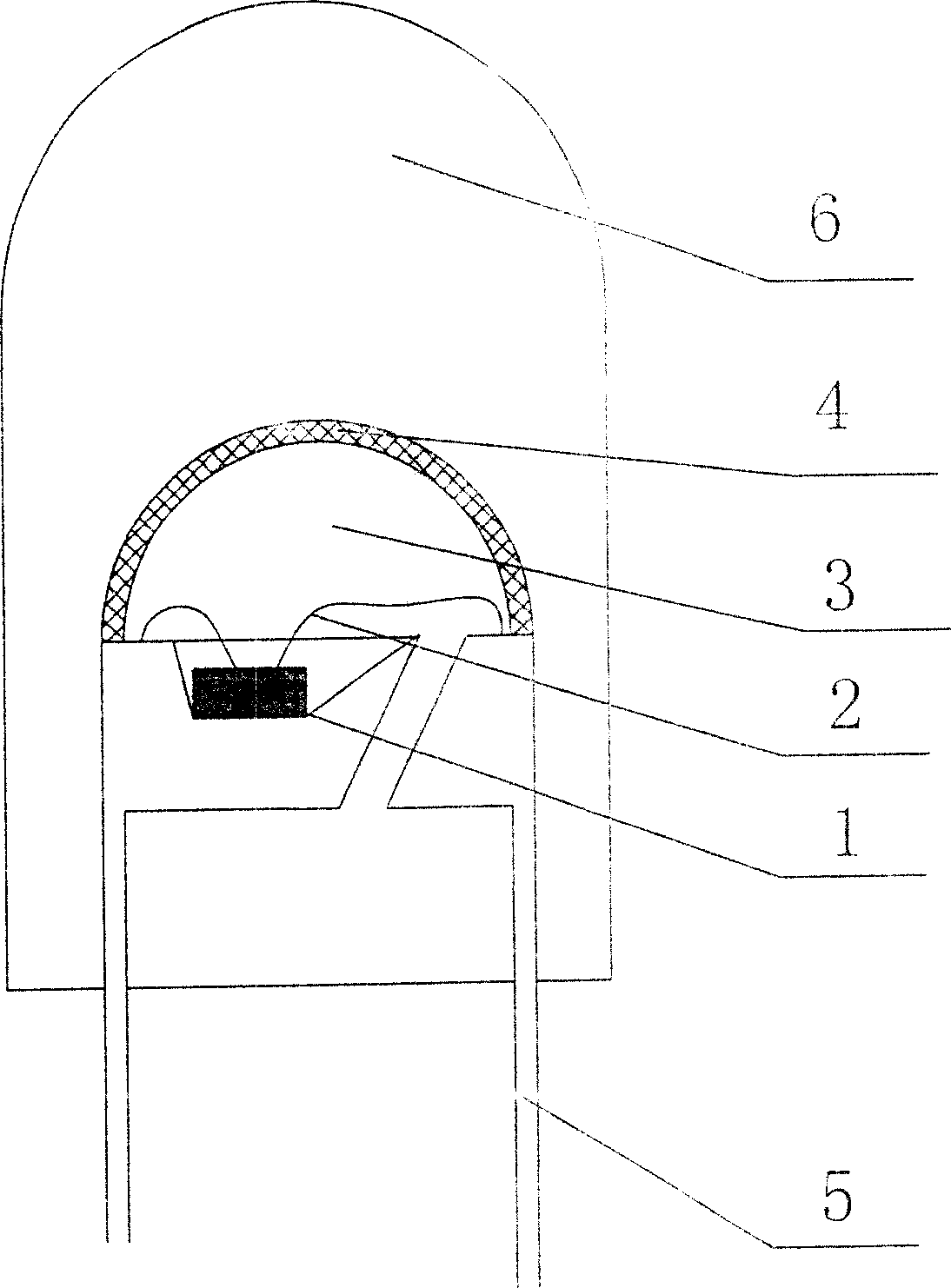 Method for making white-light light-emitting diode