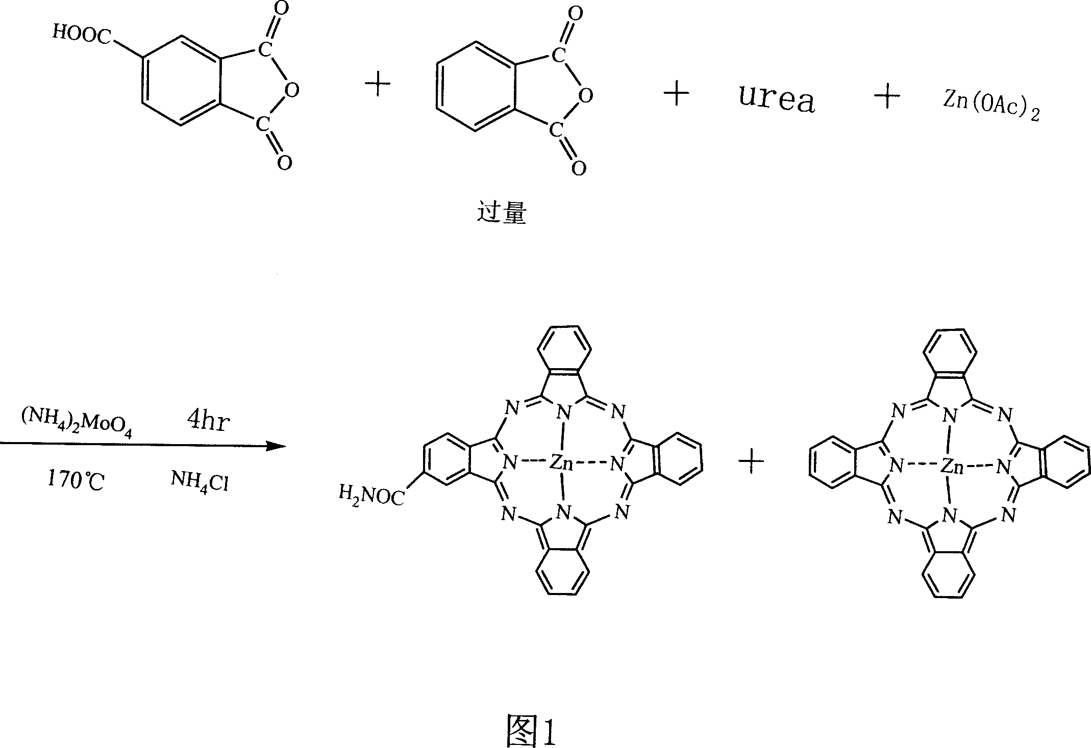 Low-toxic and broad-spectrum phthalocyanine bactericide, its production and use