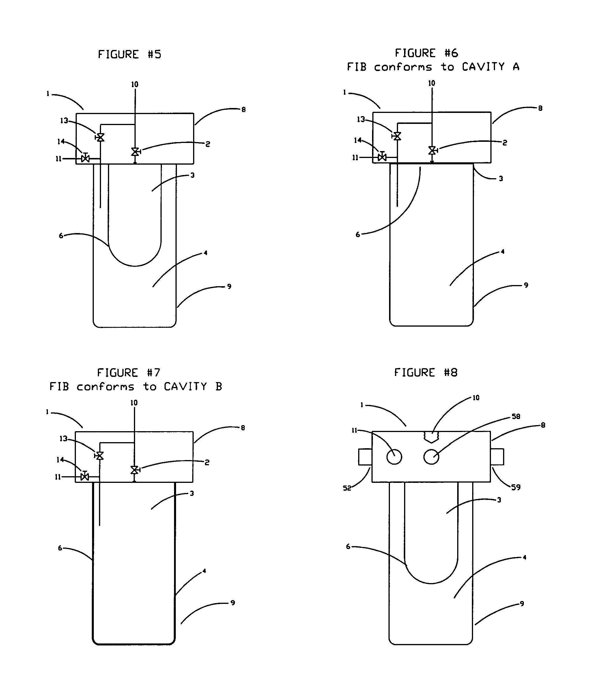 Multi-cavity sample cylinder with integrated valving