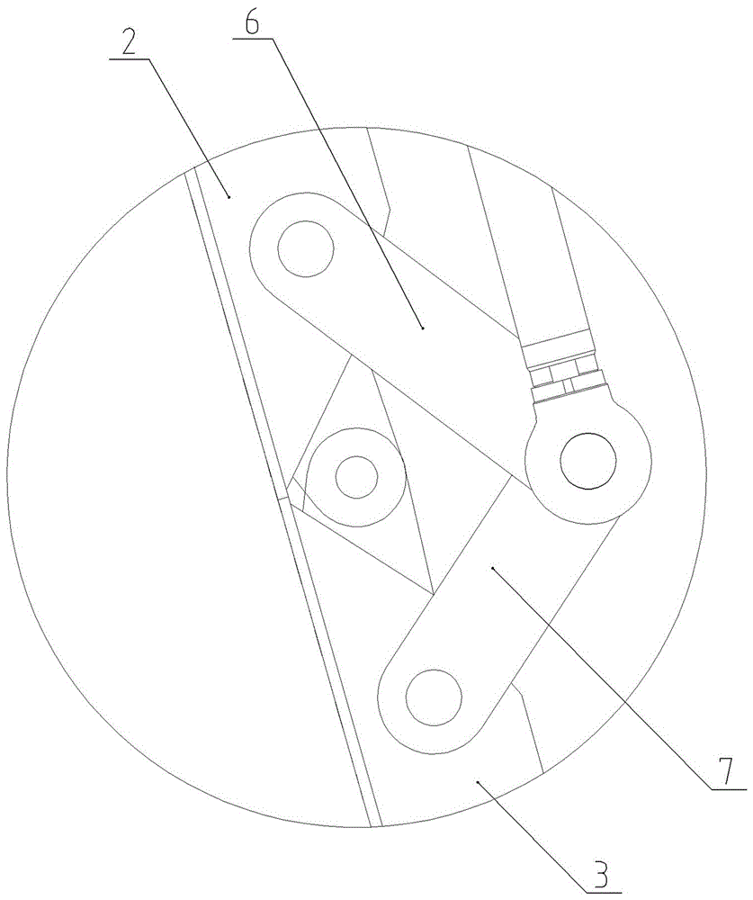 Hydraulic internal mold device for concrete box girder