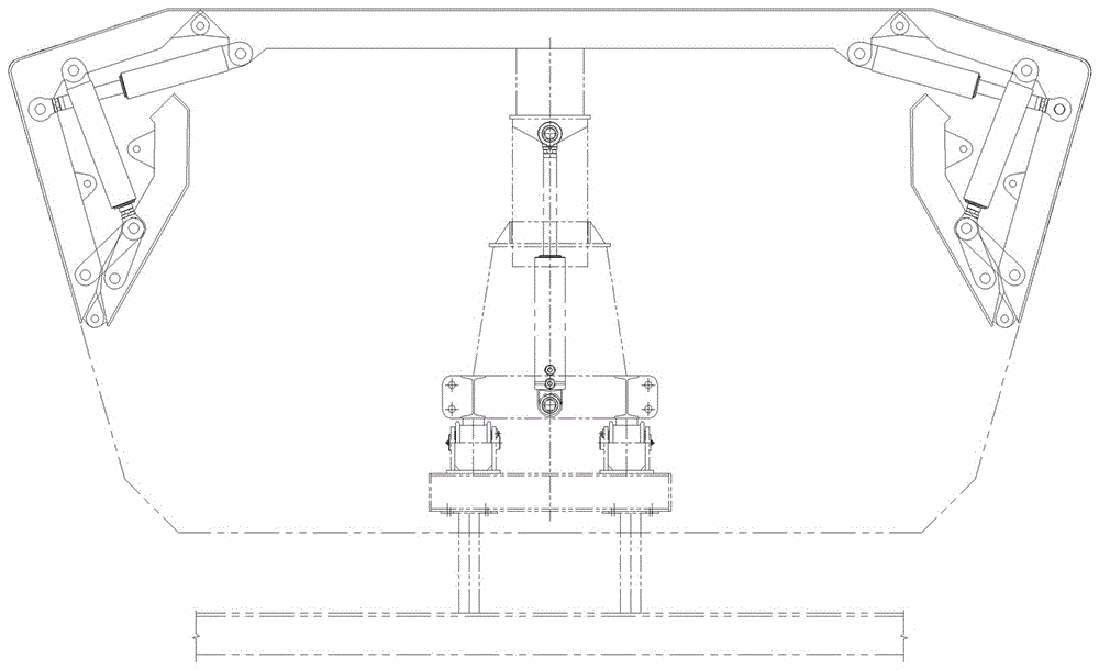 Hydraulic internal mold device for concrete box girder