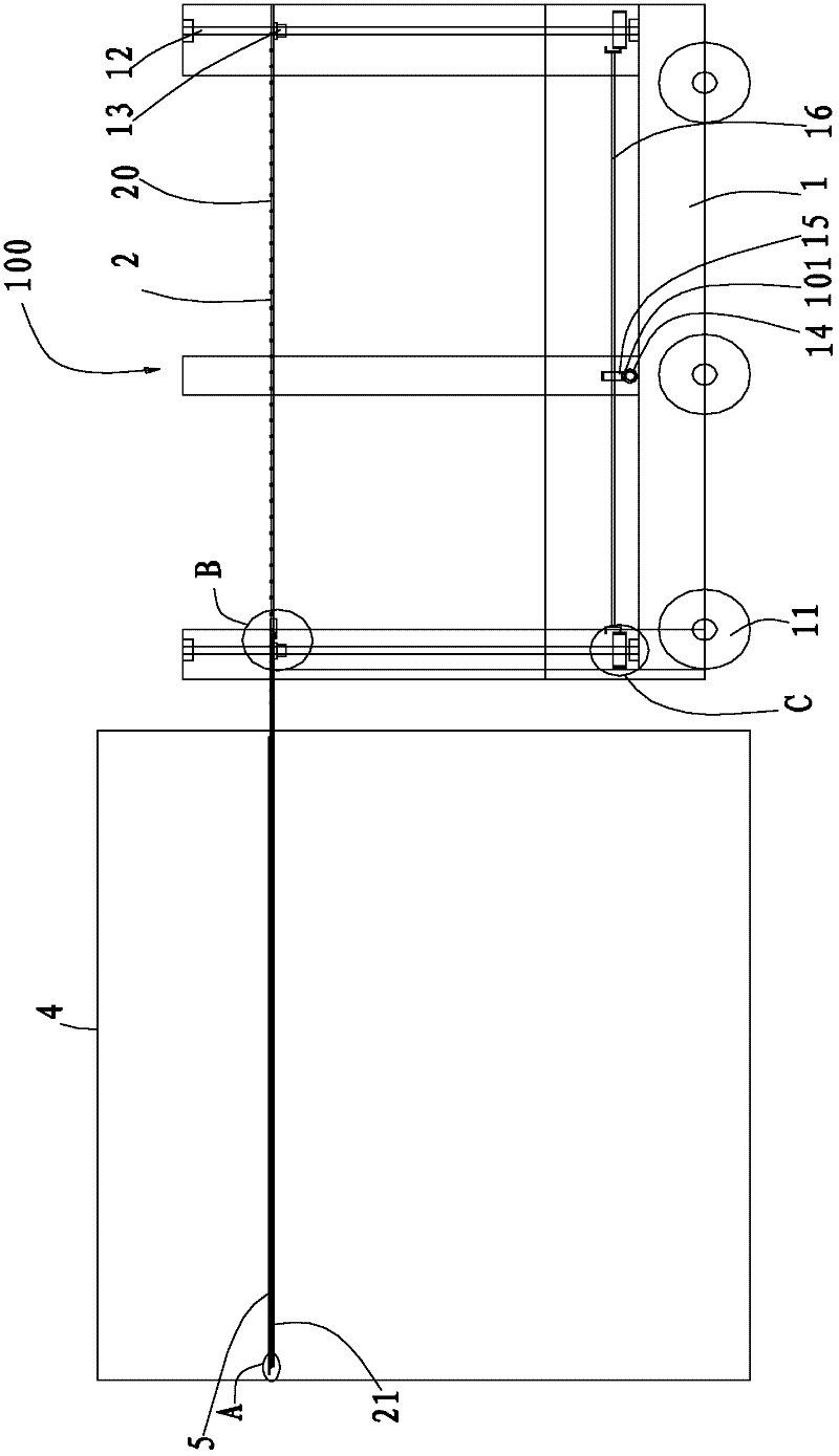 Picking and placing device of glass substrate