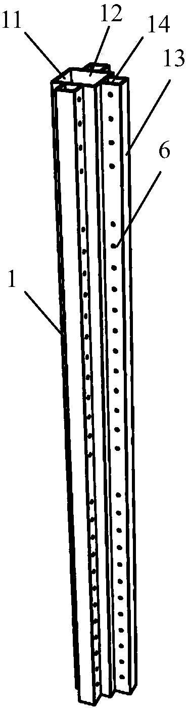 Fully assembled steel pipe concrete frame composite shear wall structure