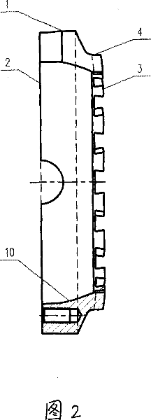 Method for processing differential shell between the heavy automobile bridges