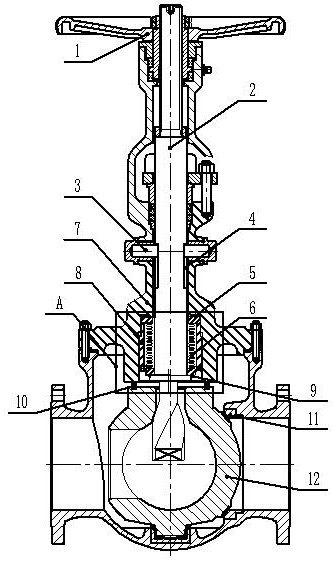 Corrugated pipe track ball valve