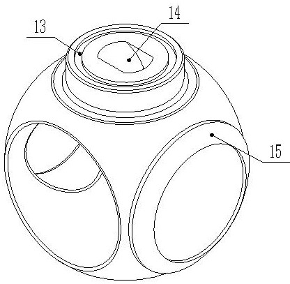 Corrugated pipe track ball valve