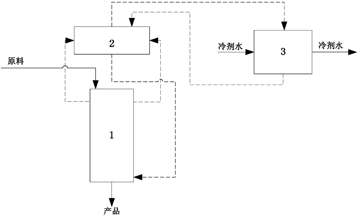 Waste heat recycling device and method in reaction process of ethene hydroformylation