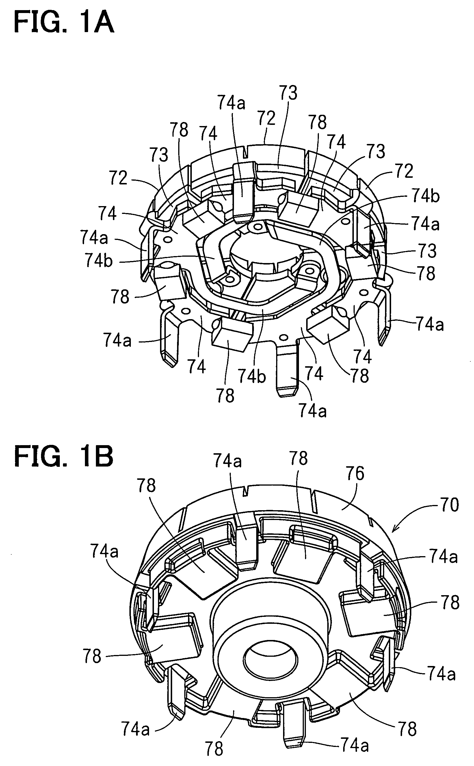 Motor, fuel pump, commutator, and method for manufacturing a commutator