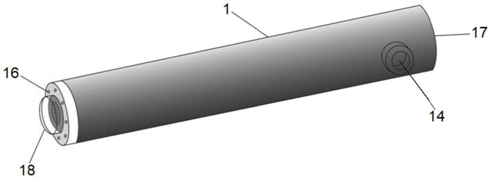 Test device and method for observing rock hydrofracture crack initiation evolution