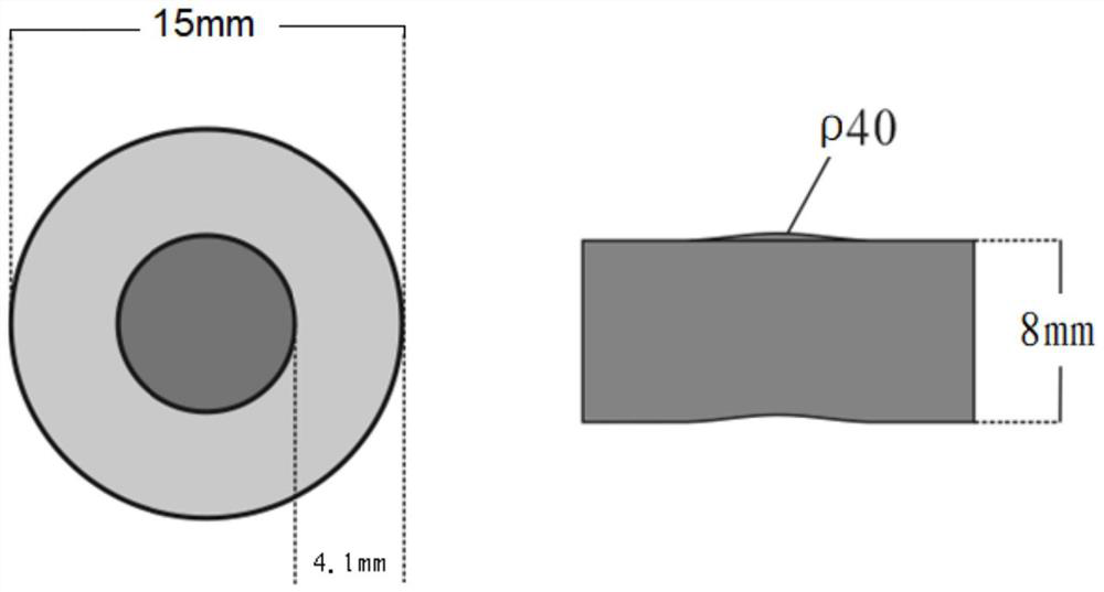 Test device and method for observing rock hydrofracture crack initiation evolution