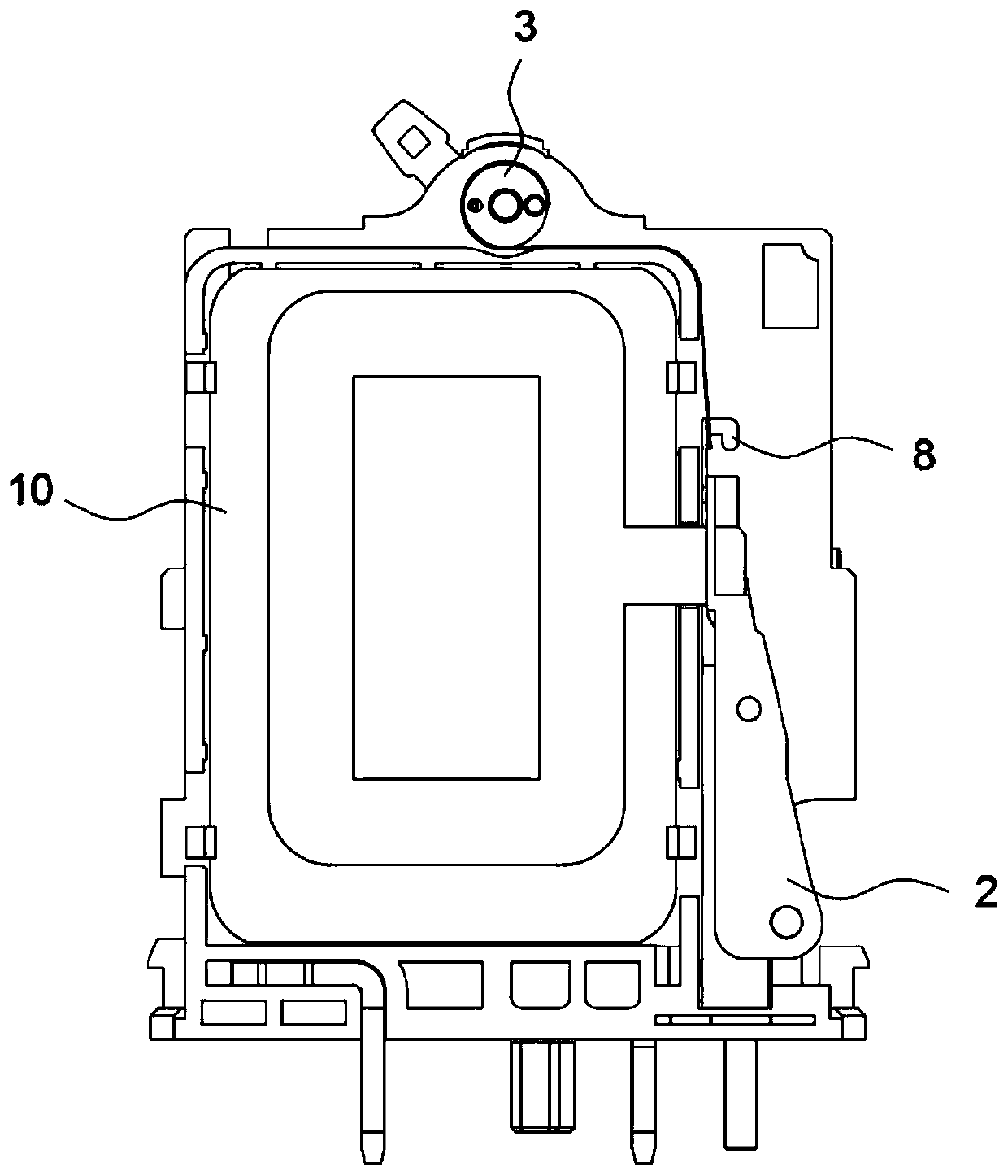 Thermal tripping structure and surge protector adopting same