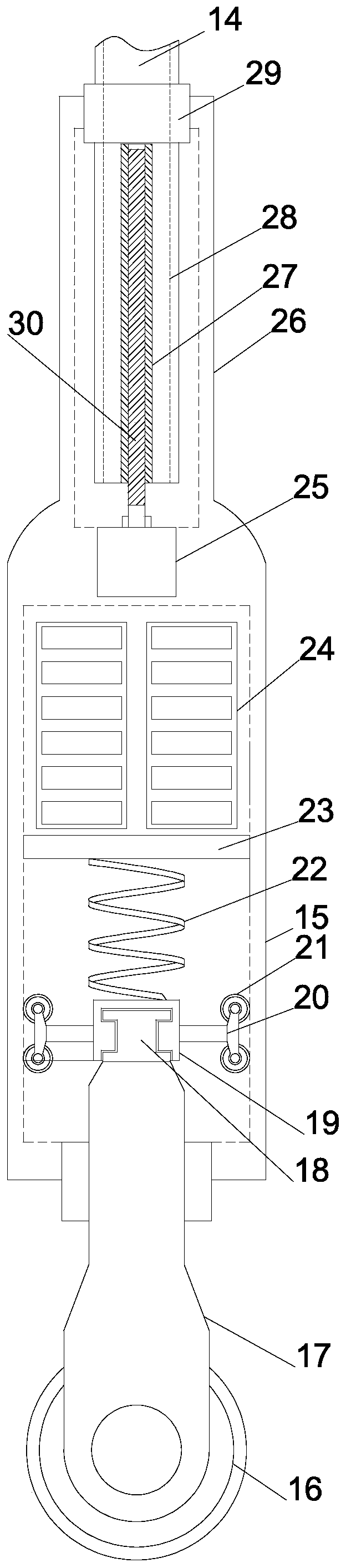 Real object and diagram rapid display device for e-commerce teaching