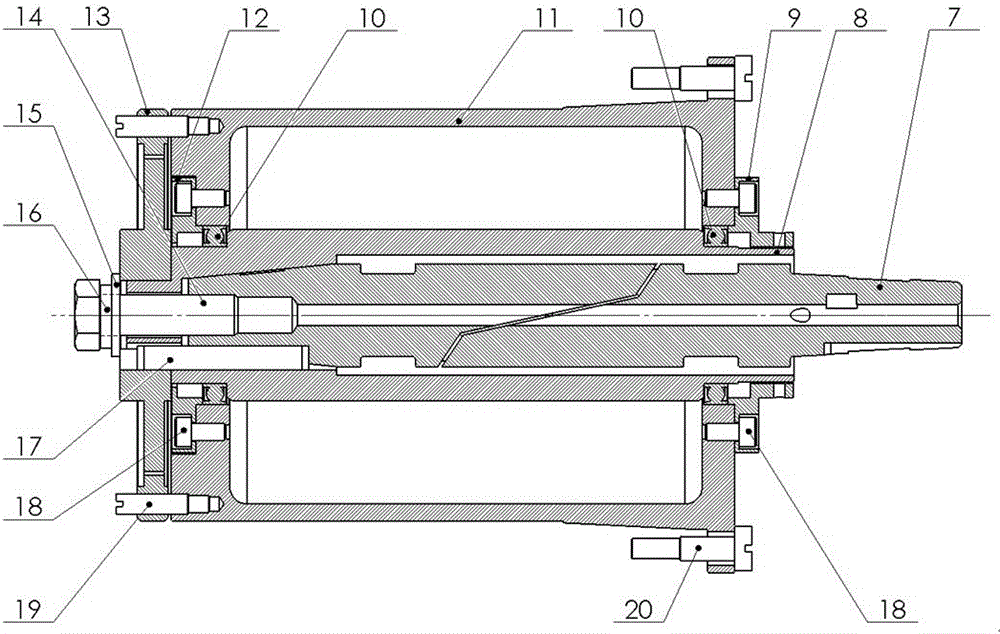 Mechanical-bearing supported small asymmetrical reentry body aerodynamic force measuring apparatus