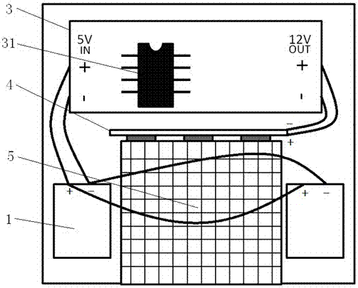 Gas detection device and detection method based on smart phone and dye sensor array