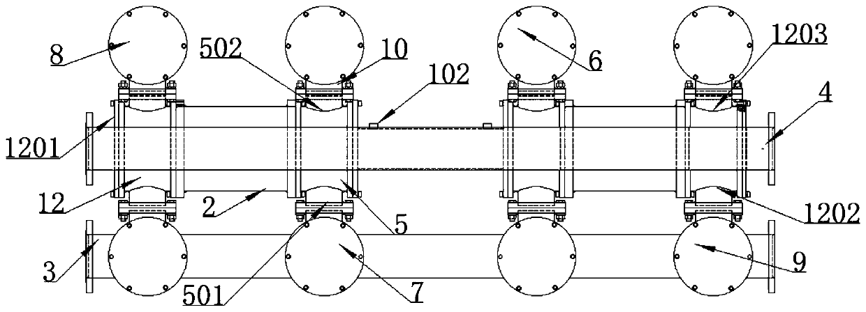 Double-acting four-inlet four-outlet reciprocating pump