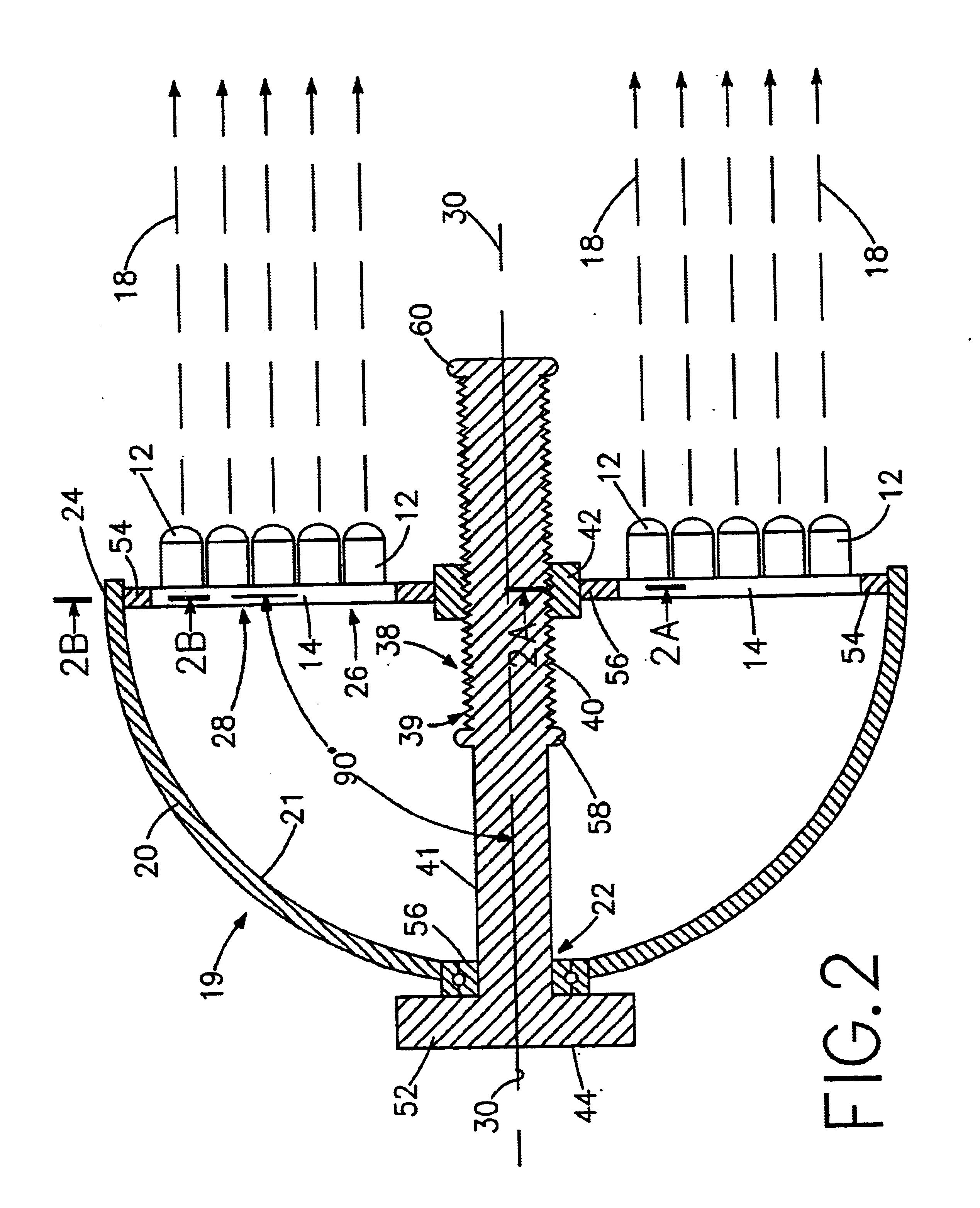 Variable beam LED light source system