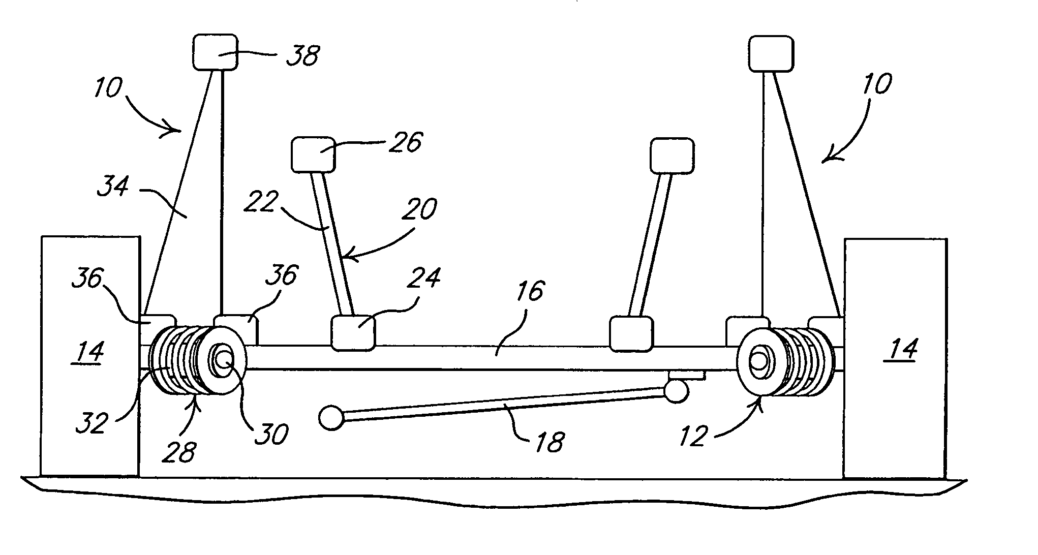 Suspension control arm assembly for vehicles