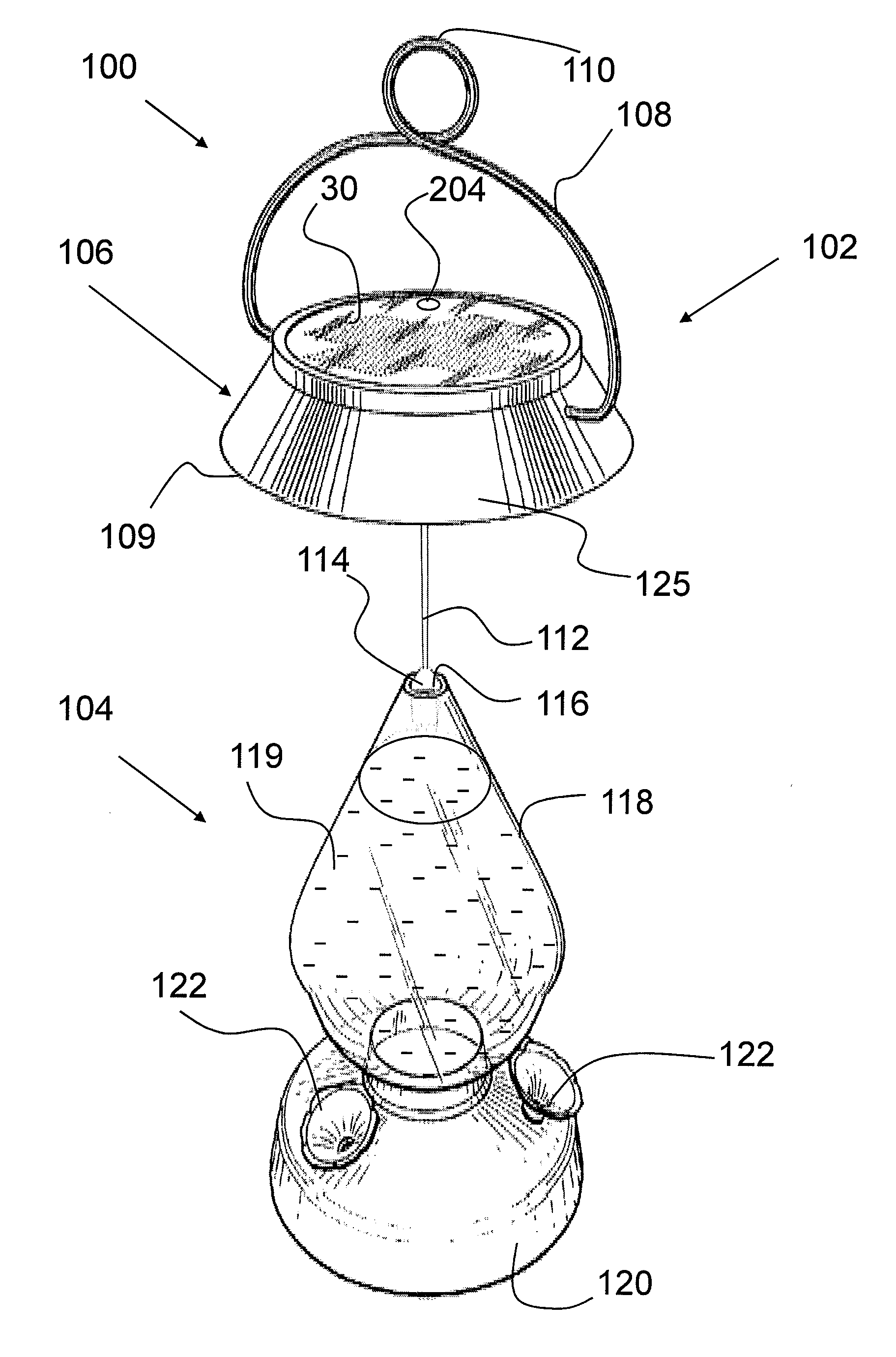 Illuminated Hummingbird Feeder