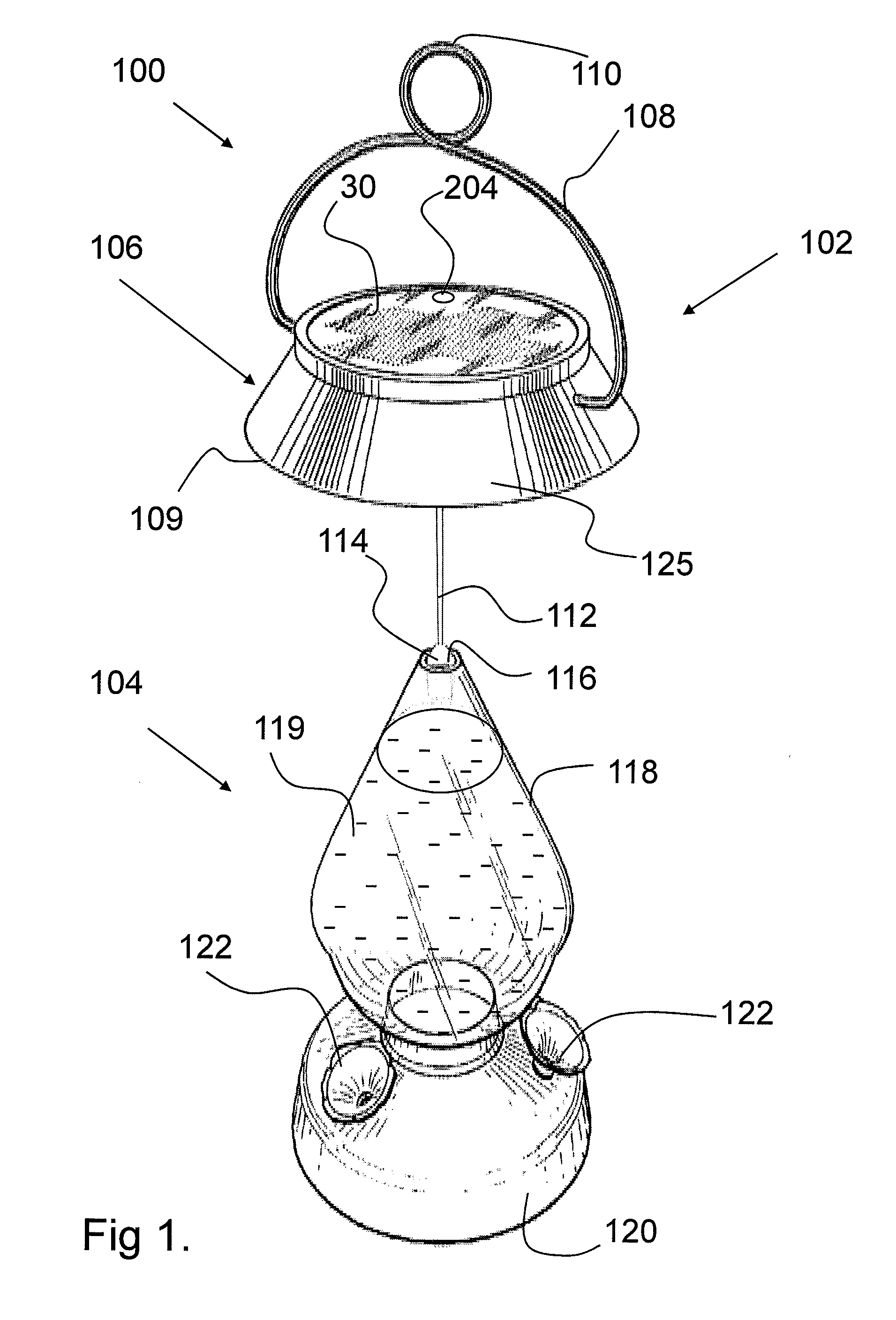 Illuminated Hummingbird Feeder