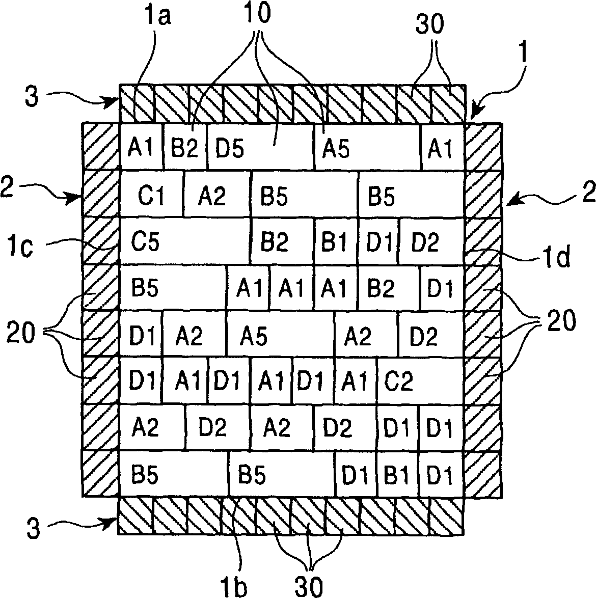 Layout method of semiconductor integrated circuit, layout structure thereof, and photomask for forming the layout structure