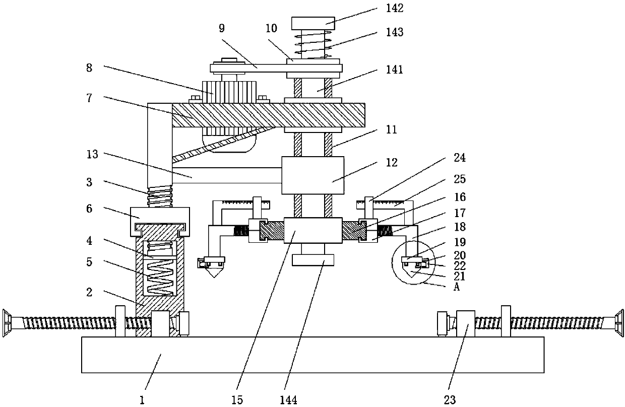 Ceramic tile rapid drilling device used for civil engineering