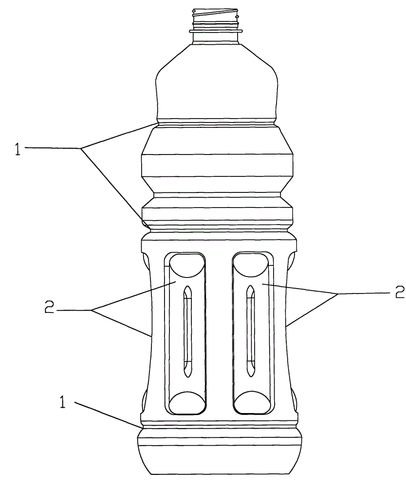 Production technique for hot filling beverage bottle