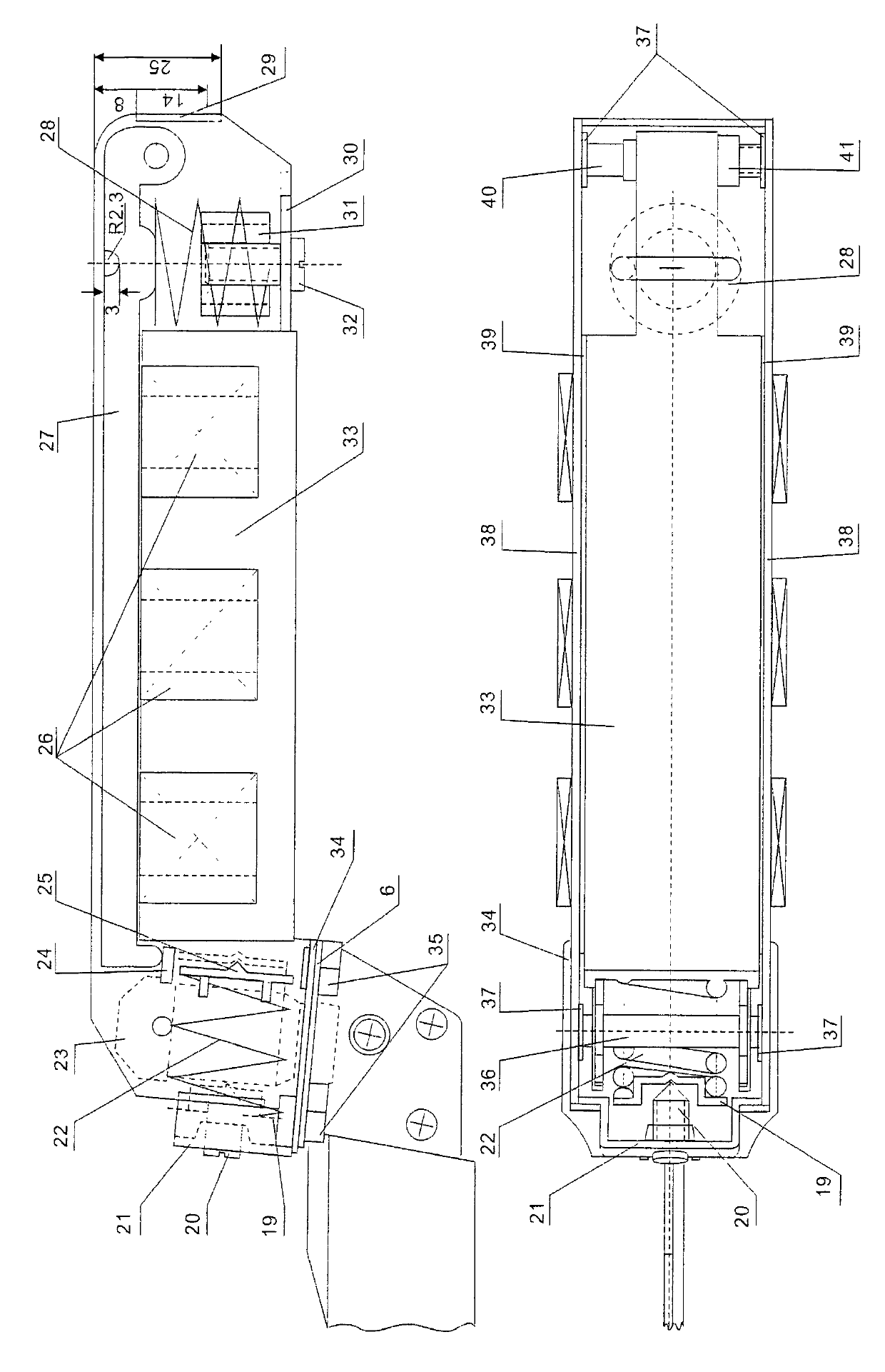 Handheld electric meat cutter