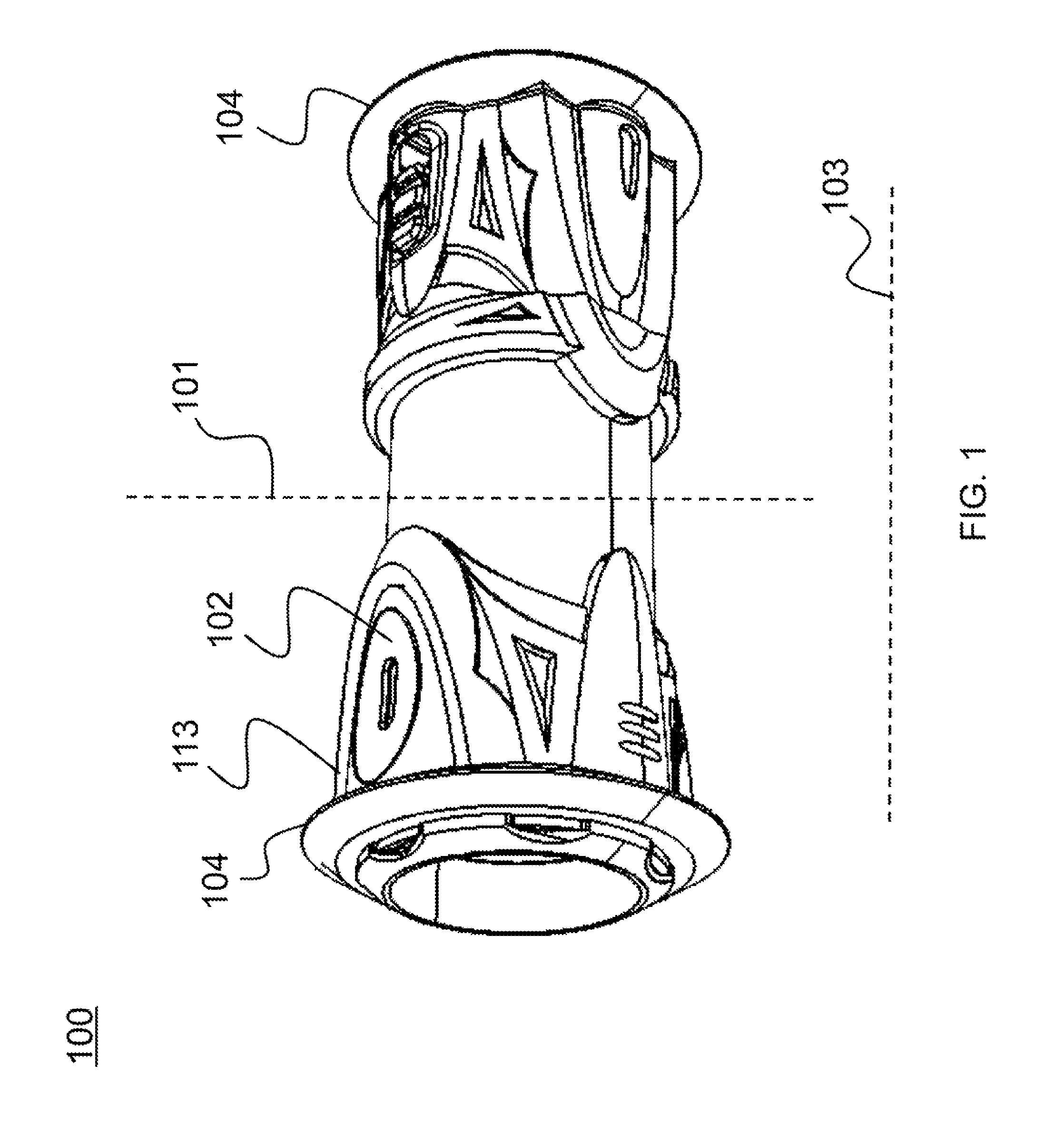 Core with finger indentation and formed to expel an object concealed therein