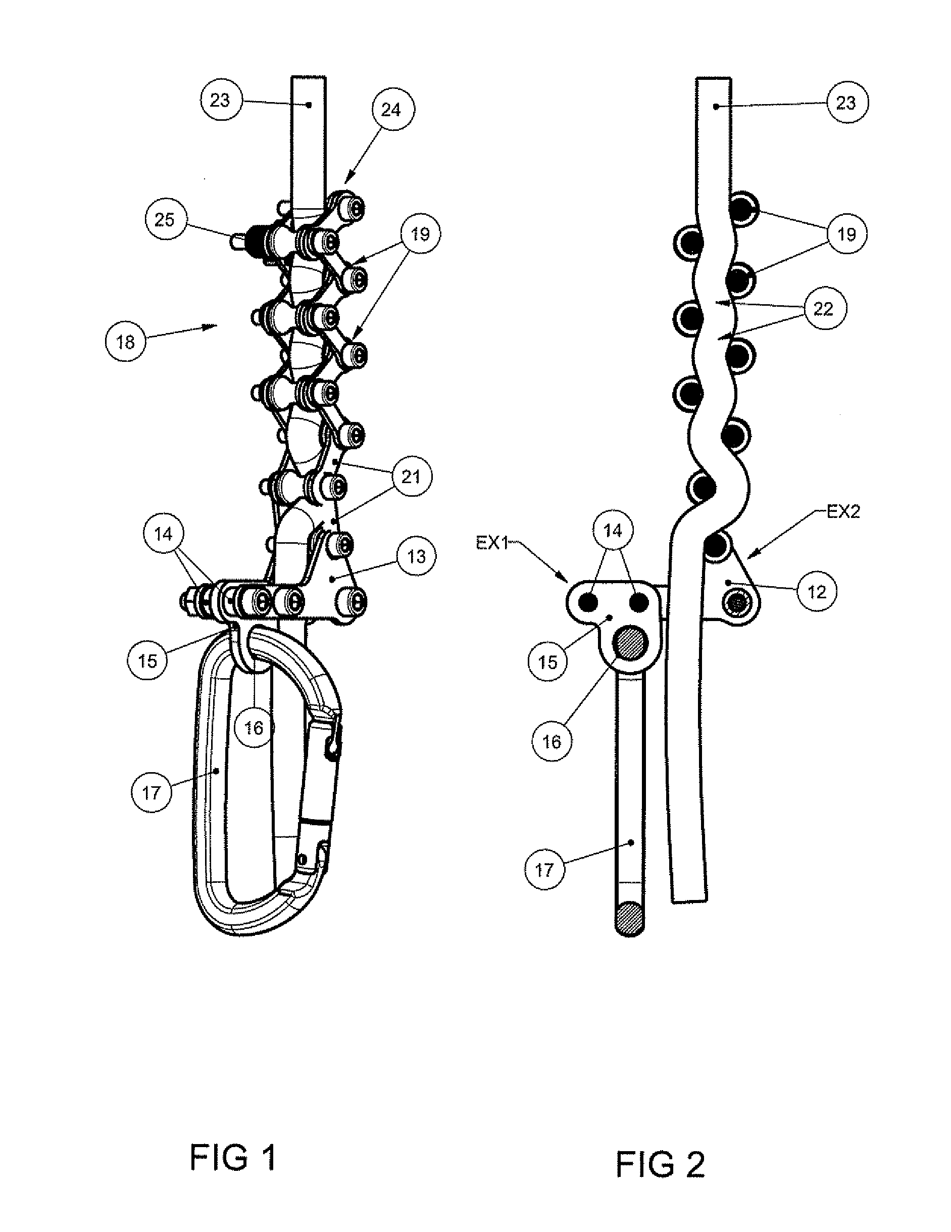 Ascender/descender appliance for climbing and decending on a rope