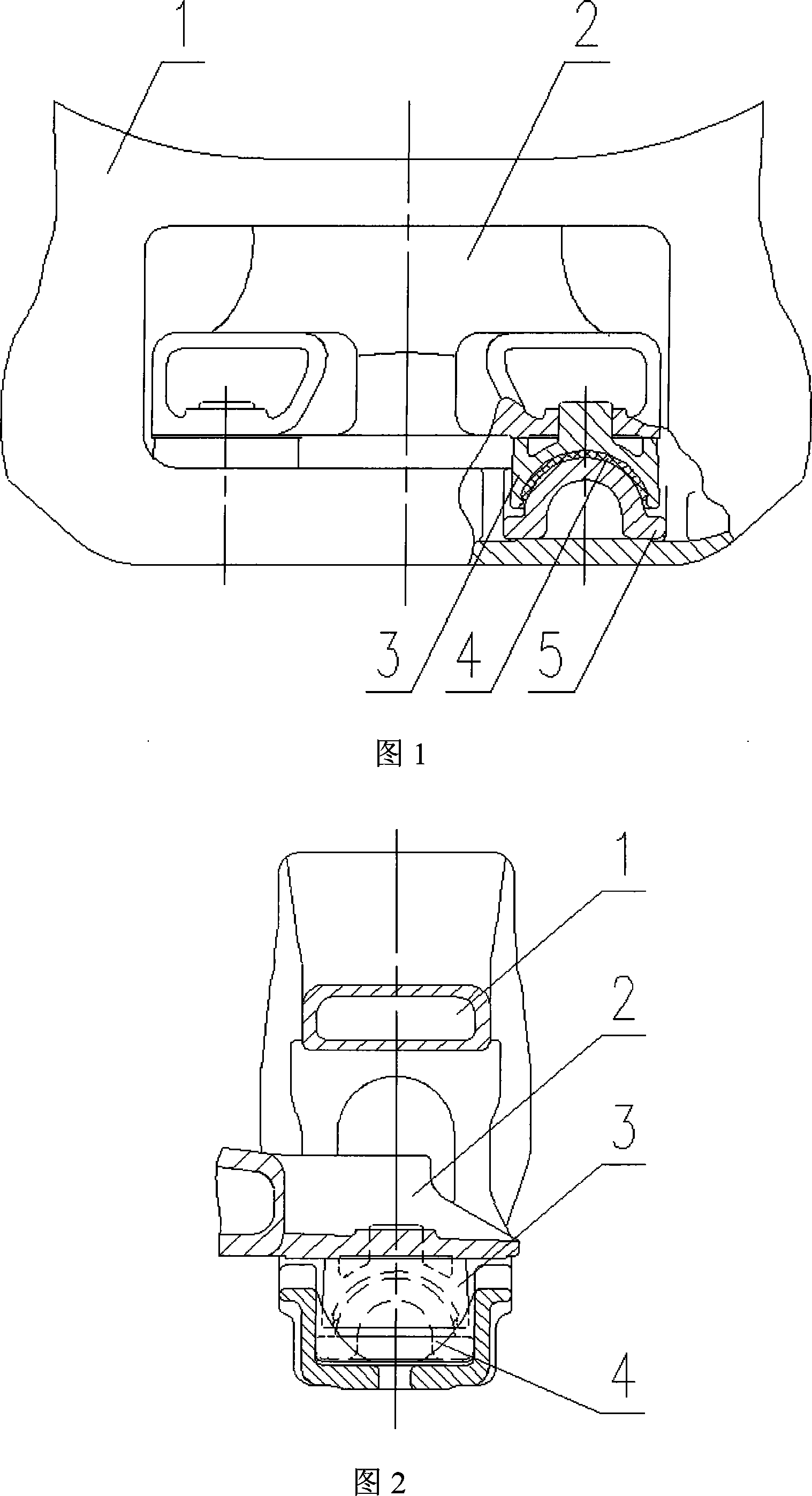 Railway wagon steering frame oscillating device