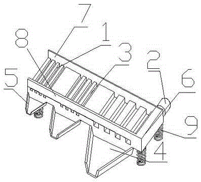 Vibrative blueberry screening device