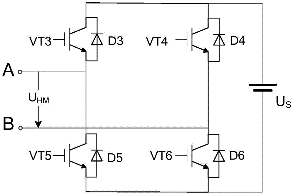 Hybrid multilevel converter based on full-bridge and half-bridge modules and its control method