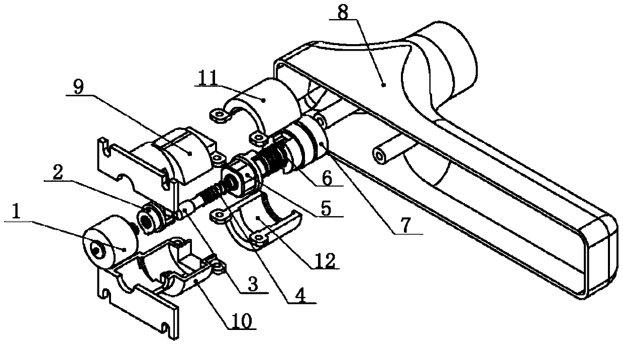 Unlocking mechanism in handle vertical pillar