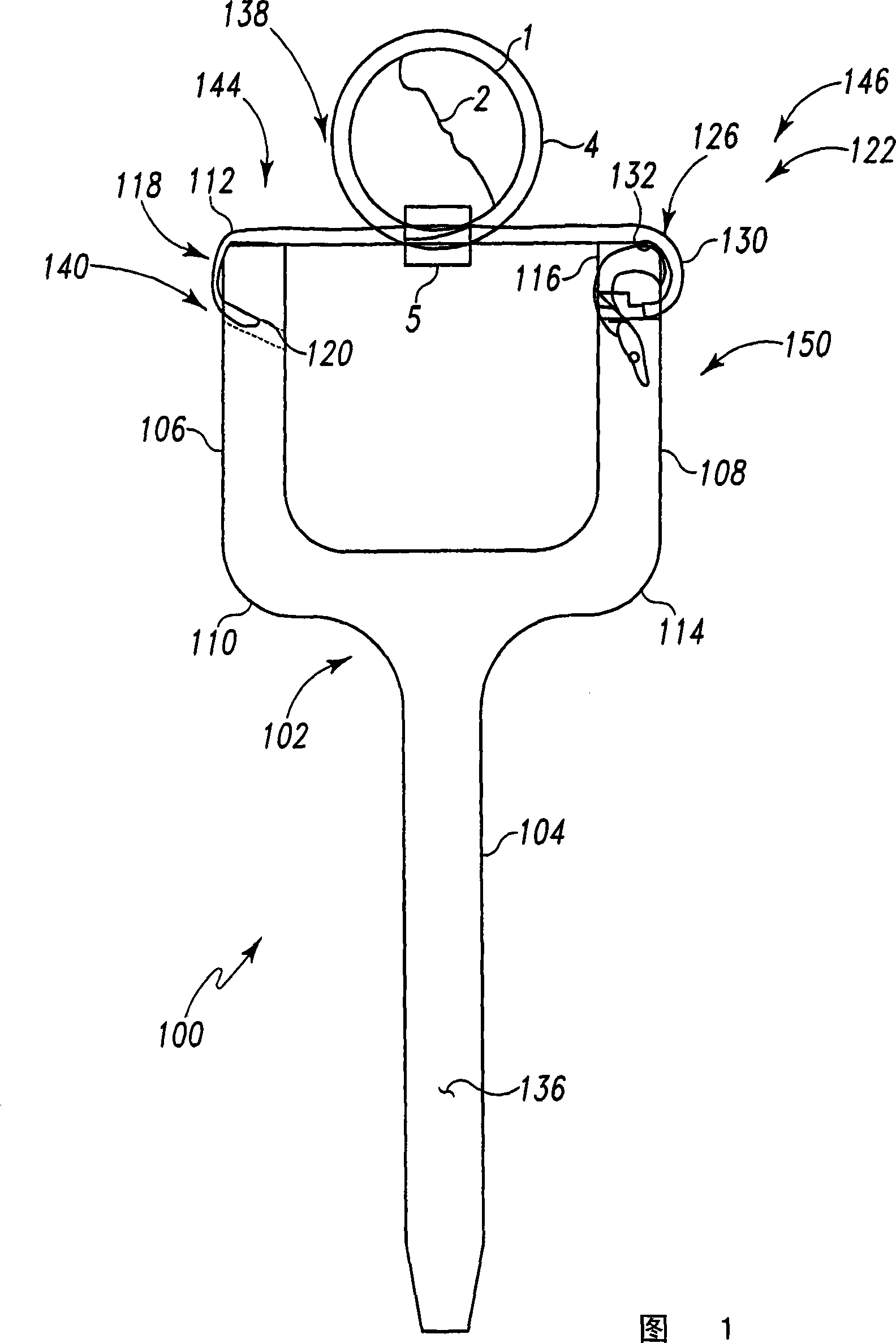 Tensioning device, kit and related method