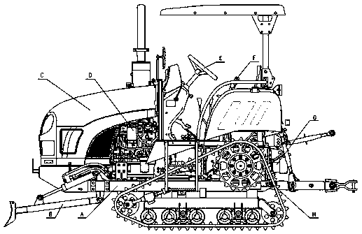 Paddy-upland crawler tractor