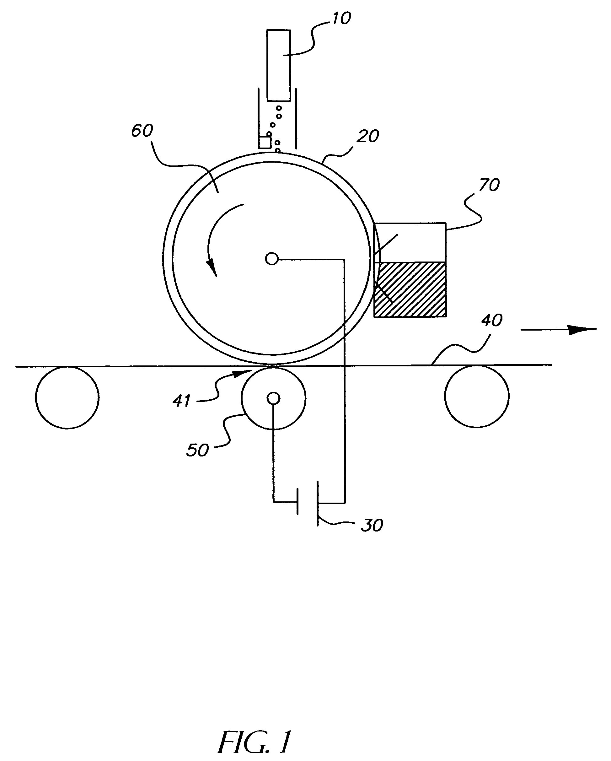 Method and apparatus for ink jet printing on patterned substrate