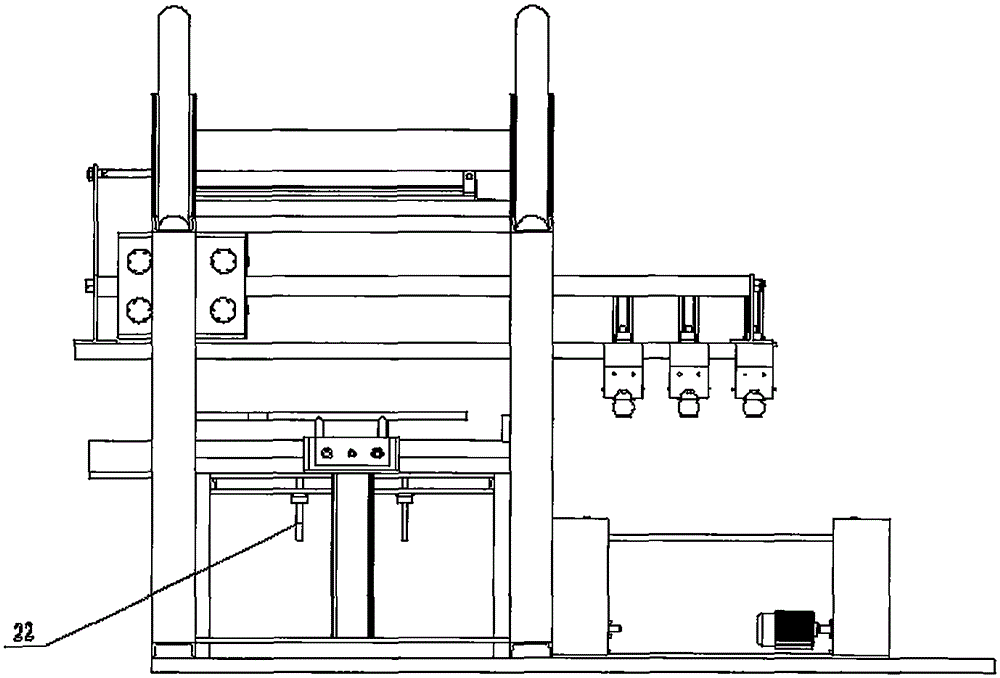 Automatic guardrail plate stacking device