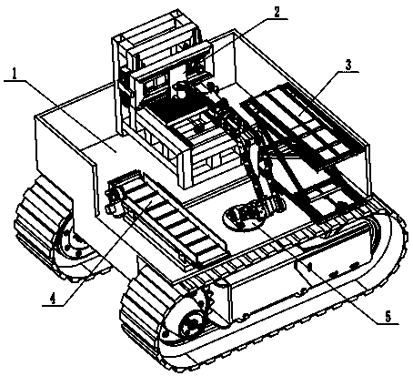 Automatic movable material machining robot