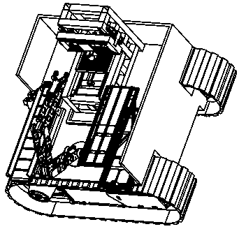 Automatic movable material machining robot